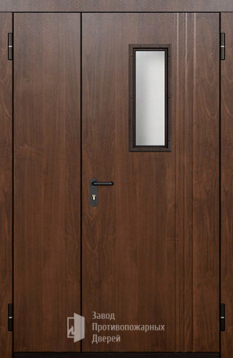 Фото двери «Полуторная МДФ со стеклом» в Волоколамску