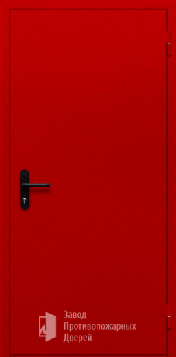 Фото двери «Однопольная глухая (красная)» в Волоколамску