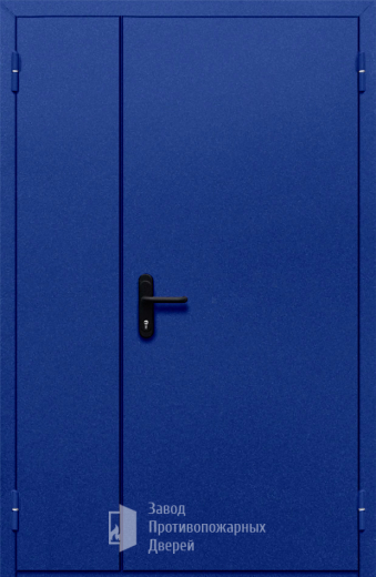 Фото двери «Полуторная глухая (синяя)» в Волоколамску