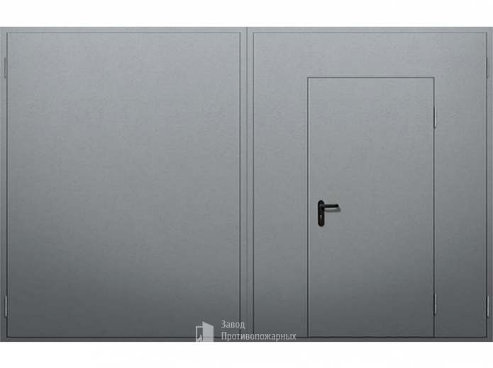 Фото «Распашные ворота с калиткой №3» в Волоколамску