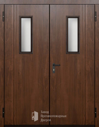 Фото двери «Двупольная МДФ со стеклом» в Волоколамску