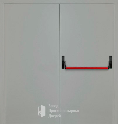 Фото двери «Двупольная глухая с антипаникой (2 створки) EI-30» в Волоколамску