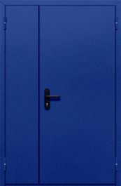 Фото двери «Полуторная глухая (синяя)» в Волоколамску