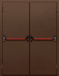 Фото двери «Двупольная глухая с антипаникой №18» в Волоколамску