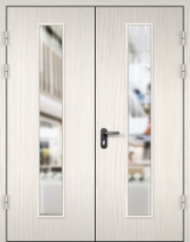 Фото двери «МДФ двупольная со стеклом №22» в Волоколамску