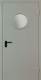 Фото двери «Однопольная с круглым стеклом EI-30» в Волоколамску