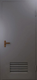 Фото двери «Техническая дверь №3 однопольная с вентиляционной решеткой» в Волоколамску