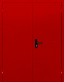 Фото двери «Двупольная глухая (красная)» в Волоколамску
